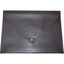 2K Kahve Renkli A4 Suni Deri Zarf Çıtçıtlı Dosya 25,5 x 33,5 cm 1 Adet Kaliteli Ürün