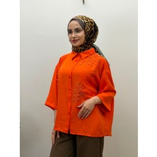 JOOQSTORE Taş Detaylı Bayan Gömlek