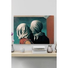 Zenwaya Store (PSTER20210) The Lovers - Aşıklar - Rene Magritte Sanatsal Poster 80 x 115