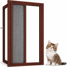 Sineklikstore Akordiyon Pencere Kedi Sinekliği – 70 x 140 cm – Demir, Ahşap, Çelik, Pimapen ve Alüminyum ile Uyumlu
