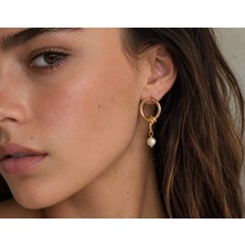 Wish&Moon Gold Inci Küpe