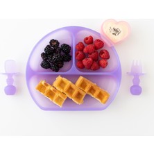Bumkins Silikon Vakumlu Tabak - Purple Jelly