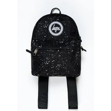 Hype Unisex Mini Sırt Çantası – Black Speckle (Siyah Beyaz Desenli) Kaliteli Kalın Kumaş, Sağlam Fermuar
