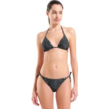 Arena Water Print Triangle Kadın Siyah Yüzücü Bikini 007085506