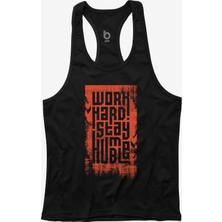 Bluu Hmblw Fitness Gym Tank Top Sporcu Atleti XL Beden Nefes Alabilir Kumaş ve Şık Tasarım