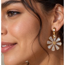 Wish&Moon Çiçekli Küpe