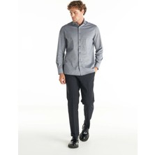 Ted Baker Gri Erkek Oxford Gömlek TBMRSH1084
