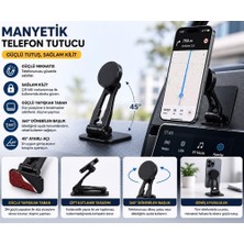 Caraks Manyetik Katlanabilir Telefon Tutucu Araç Ofis Masa Üstü Ayarlanabilir Yapıştırma Model