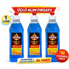 Fierro 1 Lt 3'lü Reşojel Yakıt Kokusuz Dumansız Reşo Jel