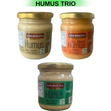 Çınar Food 3'lü 210 cc Humus Seti (1 Adet Klasik Humus, 1 Adet Dereotlu Humus, 1 Adet Köz Biberli Humus)