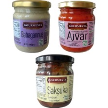Çınar Food 3'lü 210 cc Set (1 Adet Babagannuş, 1 Adet Ajvar, 1 Adet Şakşuka)