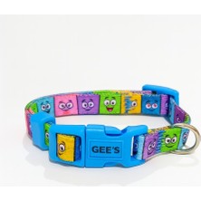 Gee's Premium Klipsli ve Renki Desenli Funny Faces Köpek Boyun Tasması