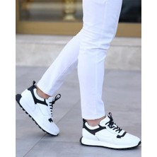 Ay Ayakkabım SL-1024 Erkek Beyaz (39-44) Deri Casual Ayakkabı