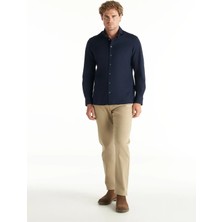Ted Baker Lacivert Erkek %100 Pamuk Gömlek TBMRSH1084