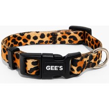 Gee's Premium Klipsli ve Renki Desenli Leopard Köpek Boyun Tasması