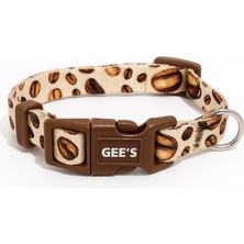 Gee's Premium Klipsli ve Renki Desenli Coffee Mood Köpek Boyun Tasması