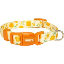 Gee's Premium Klipsli ve Renki Desenli Marigold Köpek Boyun Tasması