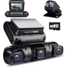 Odea 4 Kanallı Fhd 1080P Dash Cam, Ön ve Arka Kamera