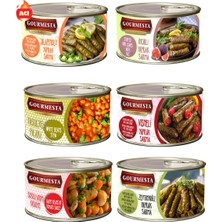 Çınar Food 6'lı Gurme Yemek Seti (Jalapenolu,incirli,zeytinyağlı,vişneli Yaprak Sarma,fasulye Pilaki, Soslu Atom Fasulye)