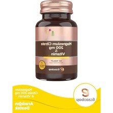 Odea Magnezyum Sitrat ve D Vitamini Içeren Besin Takviyesi - 200 Mg, 60 Tablet