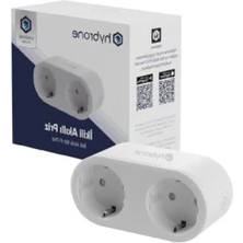 Odea 16 Amper Akım Korumalı Ikili Wi-Fi Akıllı Priz, Enerji Izleme, Uygulama ile Kontrol