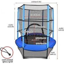 Odea Çocuk Trambolini, 140 Cm, Güvenli ve Dayanıklı Zıplama Eğlencesi