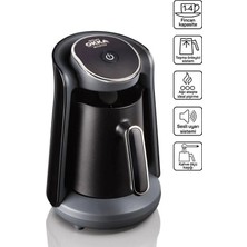 Arzum OK004 Okka Minio Türk Kahvesi Makinesi Taşma Önleyici Sistem, 4 Fincan Kapasiteli, Krom