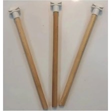 Odea Ahşap Papağan Tüneği, 25 cm Boyunda, 3 Adet Set