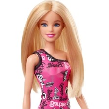 Odea Tek Omuzlu Pembe Elbise ile Barbie Bebek