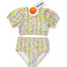 Soleda Uv Korumalı Meyveli Kız Bebek Çocuk Bikini Fruits