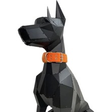 Odea Dayanıklı Turuncu Büyük Köpek Tasması, Yumuşak Dokulu