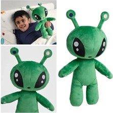 Odea Yeşil Uzaylı Yumuşak Peluş Oyuncak, 34 cm Boyutu ile Eğlenceli Arkadaş