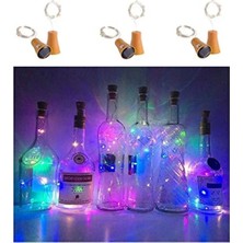 Odea 6'lı Güneş Enerjili Şarap Şişesi Işıkları, 20 LED Su Geçirmez