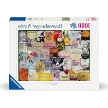 Odea Yetişkinler Için 1000 Parça Puzzle Etiket Seti - Eğlenceli Aktivite