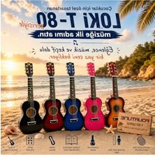 Odea Gerçek Ağaç Çocuk Gitarı, 6 Telli Sunburst Tasarım, Eğlenceli Müzik Deneyimi