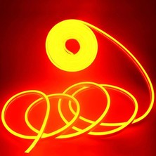 Cata 12V Amber Neon Led Flexible 5 Metre Plastik Materyal Enerji Tasarruflu Modern Aydınlatma