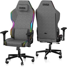 Exvega Lunar Active Rgb Graphite Oyuncu Koltuğu