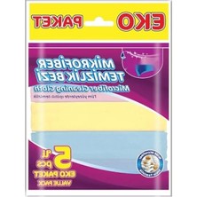 Odea 5'li Mikrofiber Temizlik Bezi Seti, Yüksek Emicilik ve Çizmez