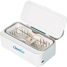 Cleanevo GW06 Ultrasonik Takı Temizleme Makinesi, 45 Khz Derin Temizlik Cihazı, Gözlük, Yüzük, Saat Kayışı, Takı ve Protez Temizleyici, Çift Temizleme Modlu