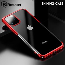 Ankaverse Baseus Shining Case Iphone 11 Pro Max 6.5 Ultra Ince Silikon KILIF-(5775) - Kırmızı