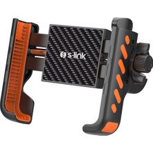 S-Link SL-M56 Metal Motor Siyah Gidona Takılan Model Sıkıştırmalı Telefon Tutucu 