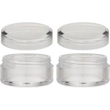 Odea 2'li Mini Kutu Şişe, 10ML Takı Saklama Için Şeffaf Kapaklı