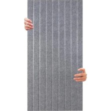 Odea Dekoratif Lambiri Keçe Paneli - 45X90 Cm, 2 Adet, 0,81 M² Gri