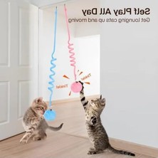 Odea Yaylı Elastik Toplu Yapışkanlı Kedi Oyuncağı - 1 Adet