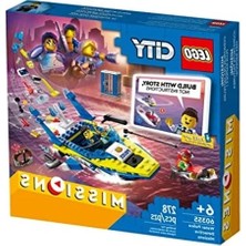 Odea Lego® City Su Polisi Dedektif Görevleri 60355-6 Yaş ve Üzeri Çocuklar Için Interaktif, Dijital Maceralı Oyuncak Yapım Seti (278 Parça)