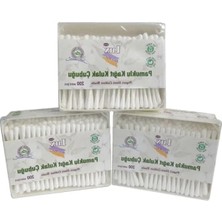 Odea Pamuklu Kağıt Kulak Çubuğu - 3 Paket, Toplam 600 Adet