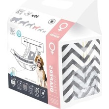 Odea Dişi Köpekler Için Külot, 10'lu Paket Orta Boy