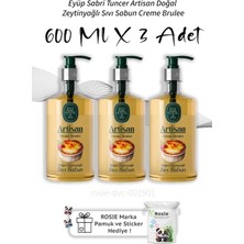 Eyüp Sabri Tuncer Artisan Doğal Zeytinyağlı Sıvı Sabun Creme Brulee 600 ml X3
