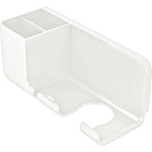 Odea Duvara Monte Saç Kurutma Makinesi Tutucu - Pratik Banyo Organizeri (Beyaz)