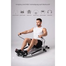 Odea Gri Kürek Çekme Spor Aleti, Dayanıklı Yapı, Fitness Için Uygun
